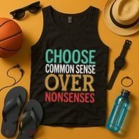 Common Sense Over Nonsense Tank Top thumb 4