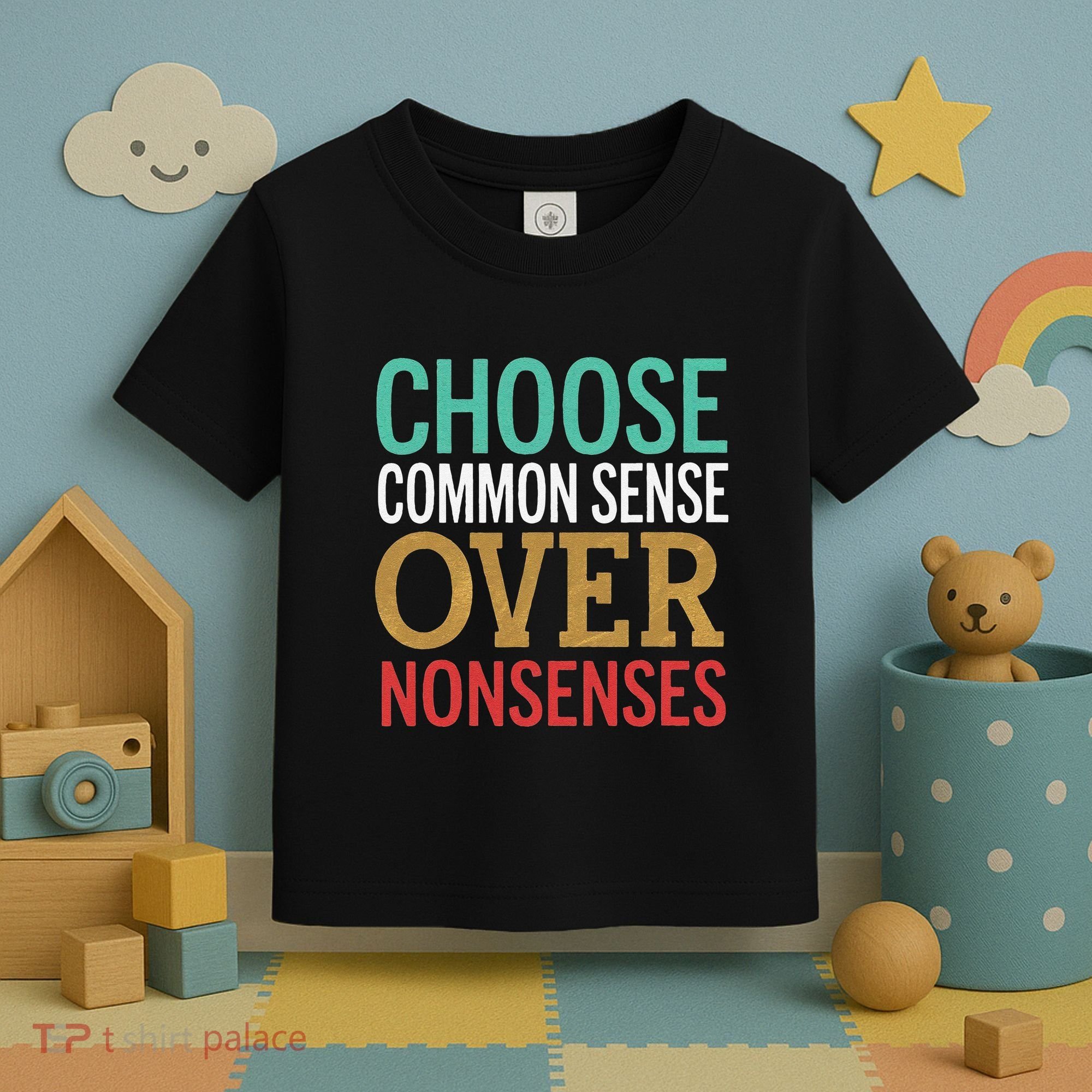 Common Sense Over Nonsense Toddler T-Shirt