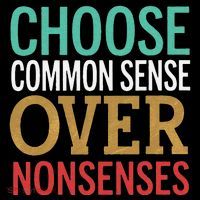 Common Sense Over Nonsense Women's Long Sleeve Shirt thumb 2