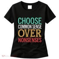 Common Sense Over Nonsense Women's T-Shirt thumb 0