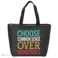 Common Sense Over Nonsense Tote Bag thumb 0