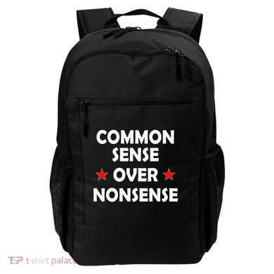 Common Sense Over Nonsense Backpack