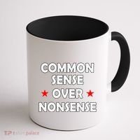 Common Sense Over Nonsense Coffee Mug thumb 1