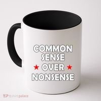 Common Sense Over Nonsense Coffee Mug thumb 0