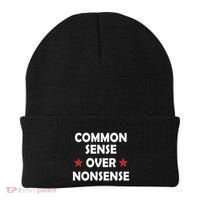 Common Sense Over Nonsense Beanie thumb 0
