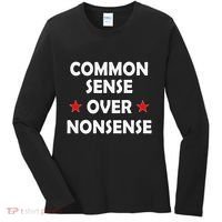 Common Sense Over Nonsense Women's Long Sleeve Shirt thumb 0