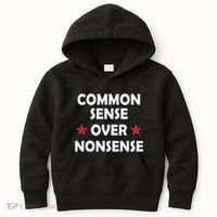 Common Sense Over Nonsense Kids Hoodie thumb 0