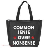 Common Sense Over Nonsense Tote Bag thumb 0