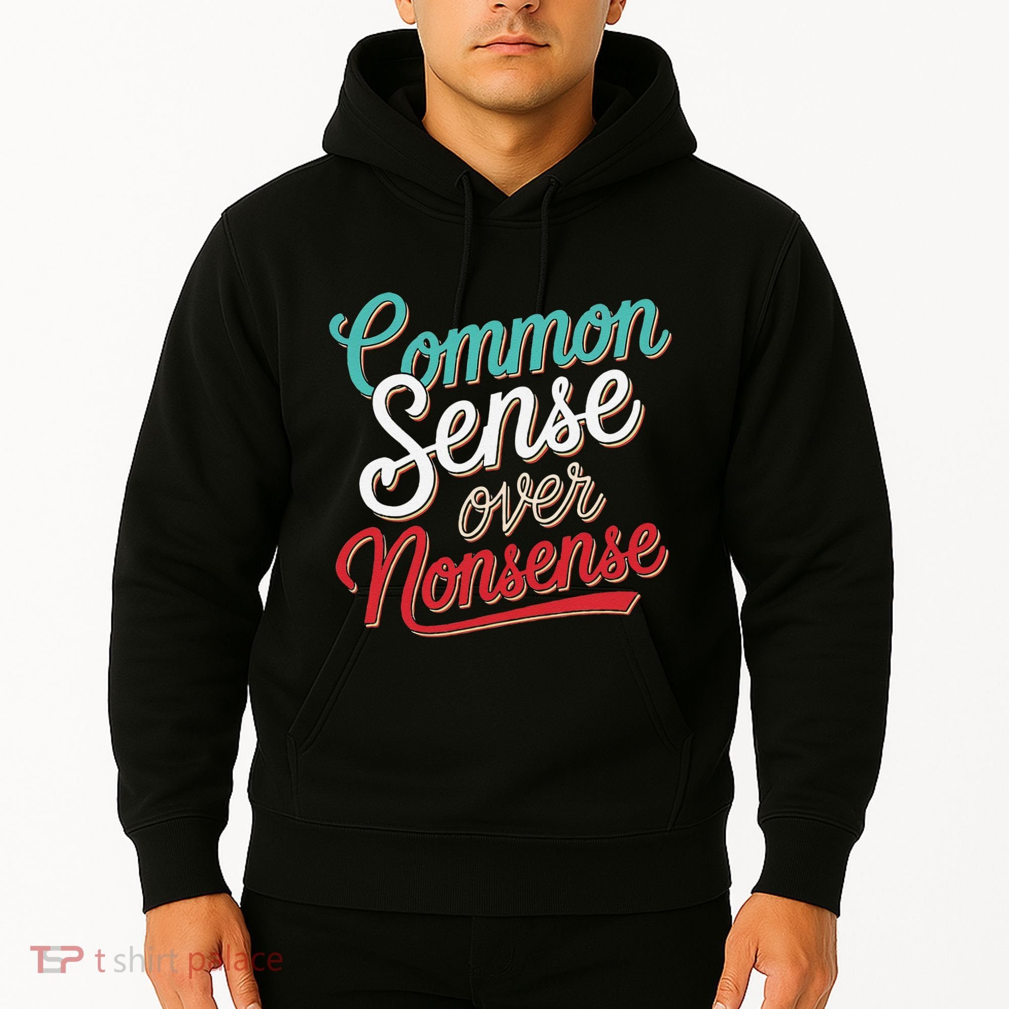 Common Sense Over Nonsense Retro Hoodie