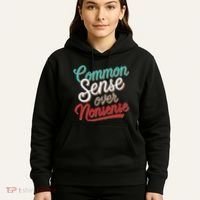 Common Sense Over Nonsense Retro Hoodie thumb 5