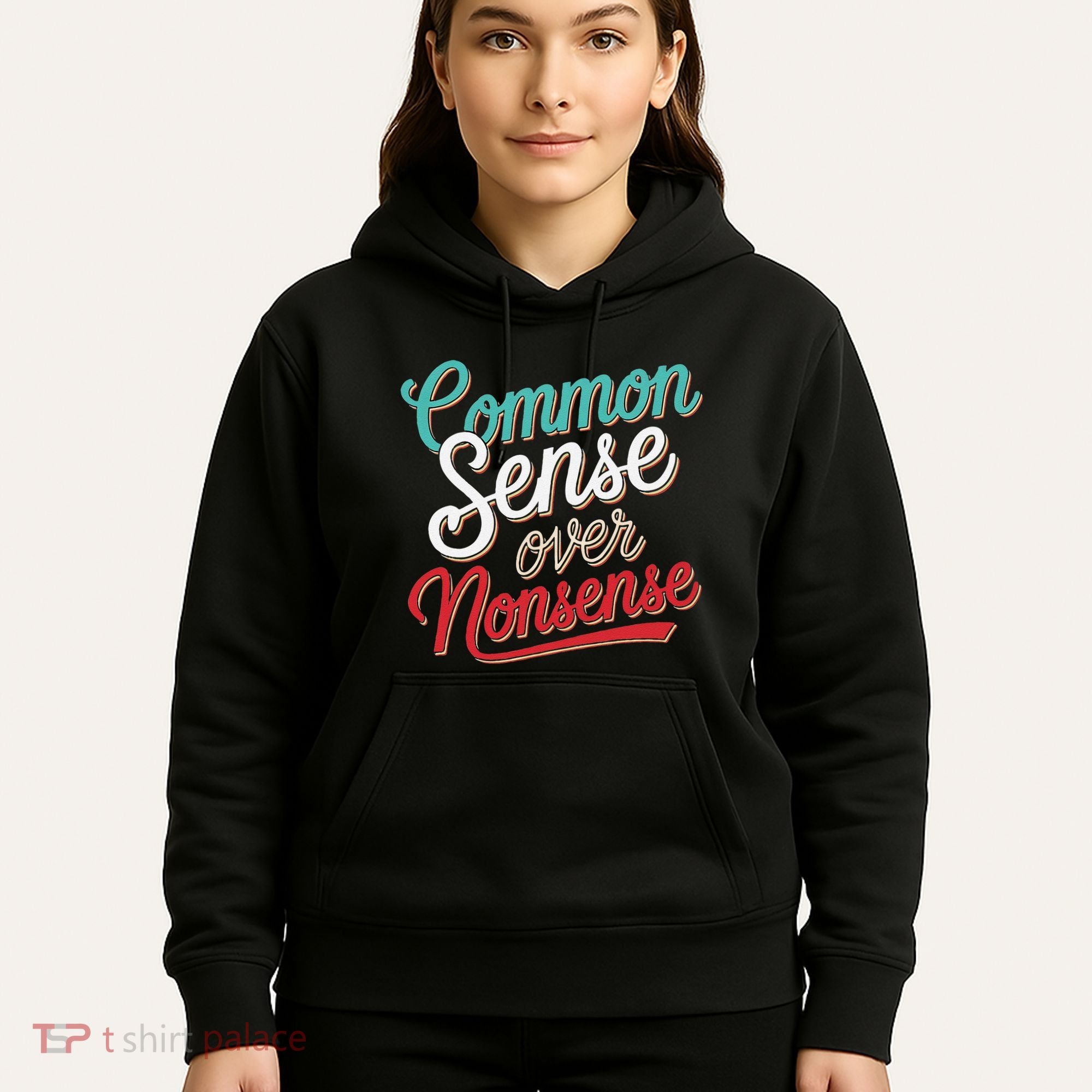Common Sense Over Nonsense Retro Hoodie