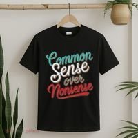 Common Sense Over Nonsense Retro T-Shirt thumb 2