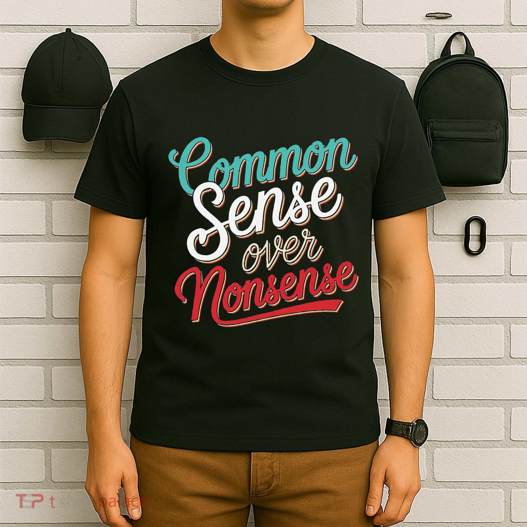 Common Sense Over Nonsense Retro T-Shirt