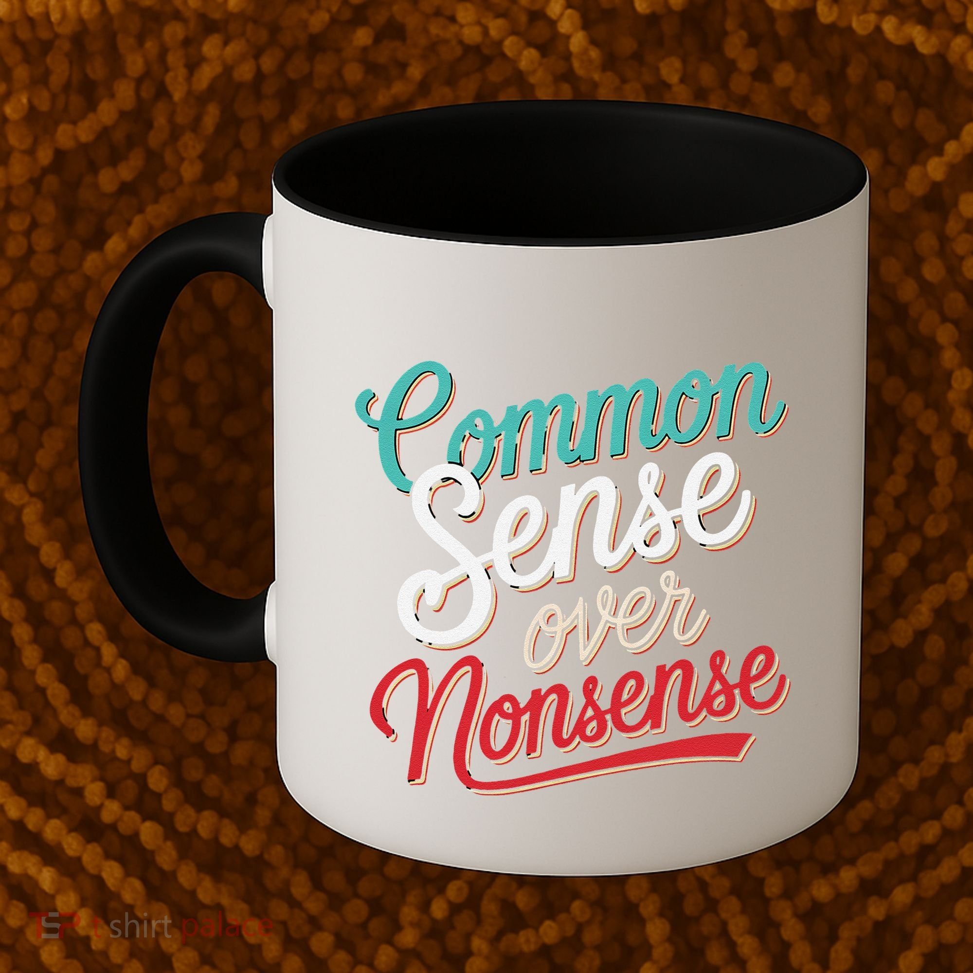 Common Sense Over Nonsense Retro Coffee Mug