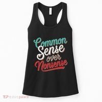 Common Sense Over Nonsense Retro Women's Tank Top thumb 0