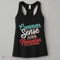 Common Sense Over Nonsense Retro Women's Tank Top thumb 3