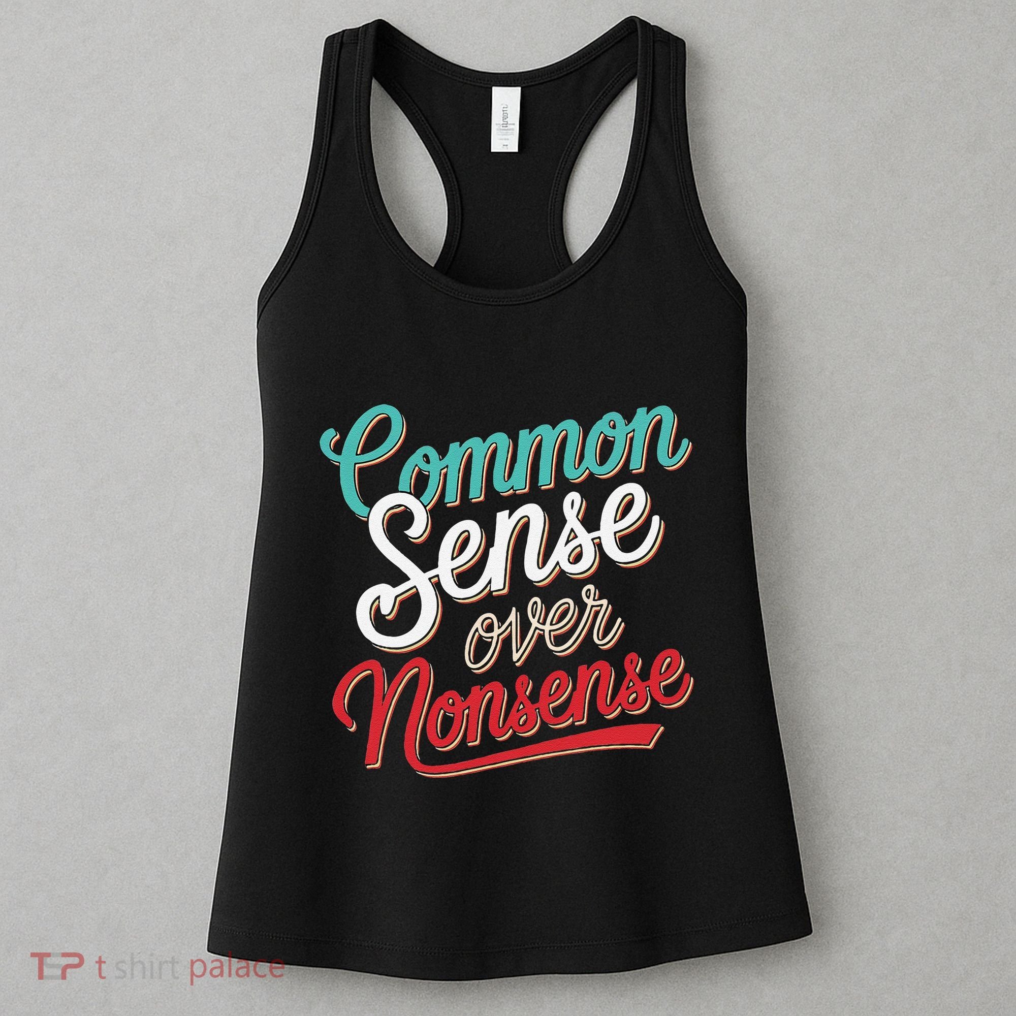 Common Sense Over Nonsense Retro Women's Tank Top