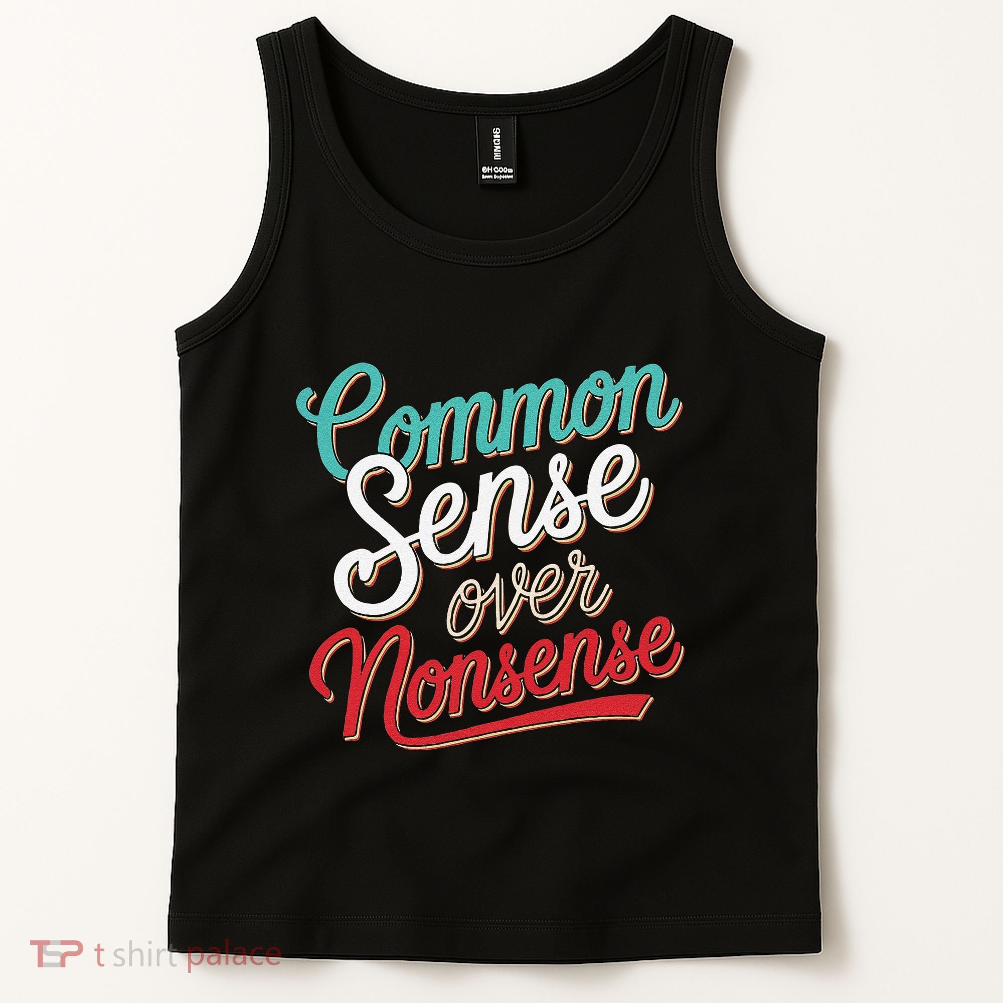 Common Sense Over Nonsense Retro Tank Top