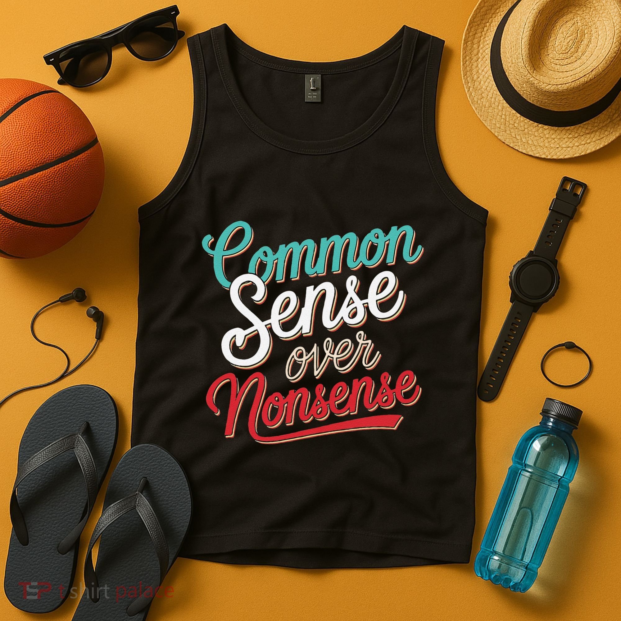 Common Sense Over Nonsense Retro Tank Top