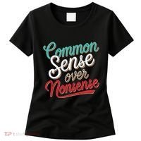 Common Sense Over Nonsense Retro Women's T-Shirt thumb 0