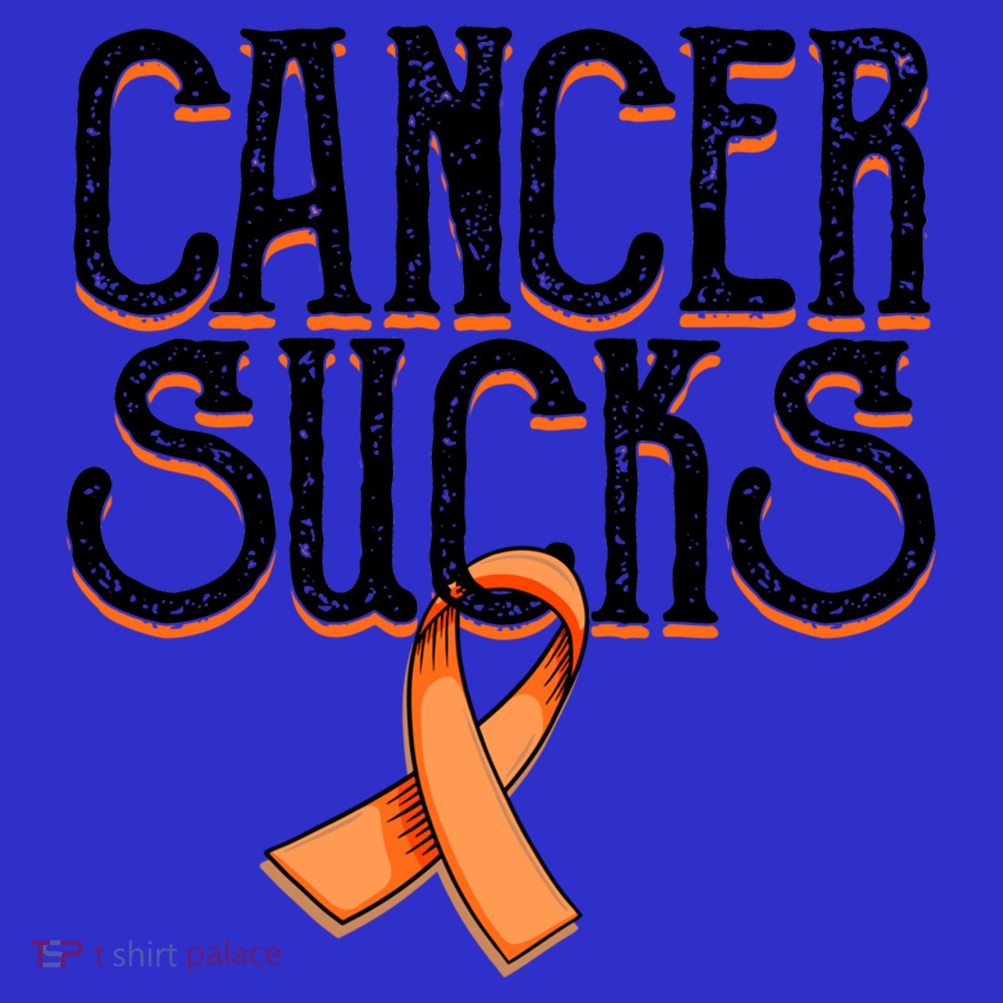 Cancer Sucks Orange Ribbon Kidney Cancer Leukemia Awareness Funny Gift Mousepad