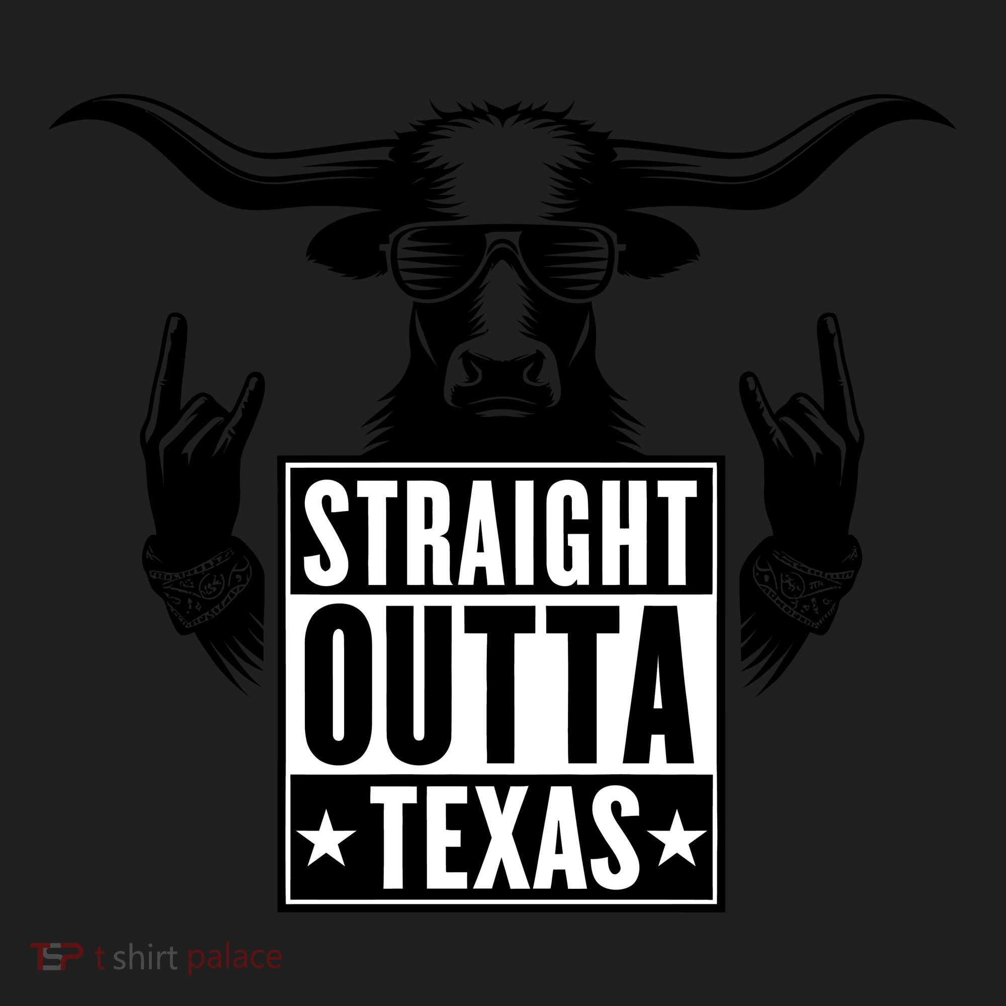 Cool Straight Outta Texas Long Horn Bull Women's Sweatshirt