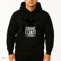 Cool Straight Outta Texas Long Horn Bull Hoodie thumb 2