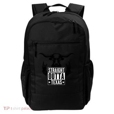 Cool Straight Outta Texas Long Horn Bull Backpack
