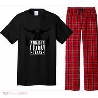 Cool Straight Outta Texas Long Horn Bull Pajama Set thumb 0