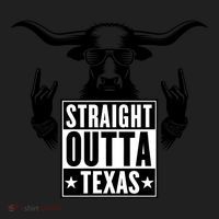 Cool Straight Outta Texas Long Horn Bull Tumbler thumb 3