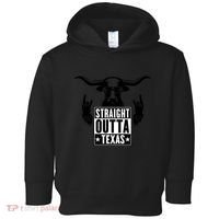 Cool Straight Outta Texas Long Horn Bull Toddler Hoodie thumb 0