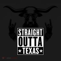 Cool Straight Outta Texas Long Horn Bull Kids Sweatshirt thumb 2