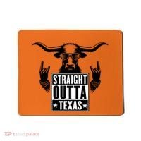 Cool Straight Outta Texas Long Horn Bull Mousepad thumb 0