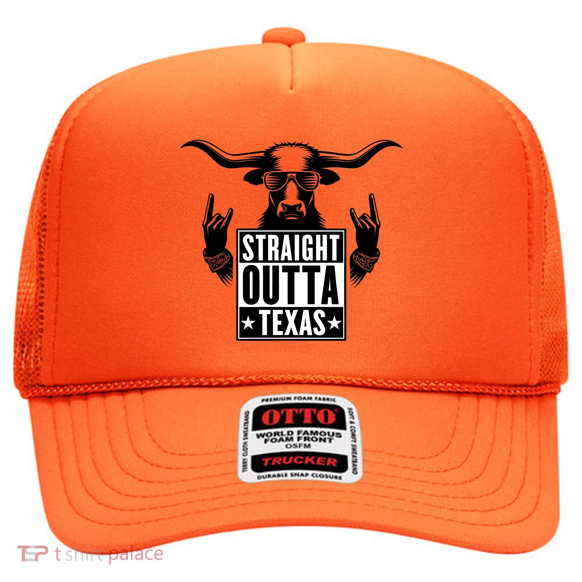 Cool Straight Outta Texas Long Horn Bull Hat