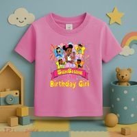 Cute SunShine of the Birthday Girl Toddler T-Shirt thumb 3