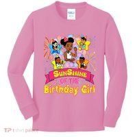 Cute SunShine of the Birthday Girl Kids Long Sleeve Shirt thumb 0