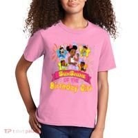 Cute SunShine of the Birthday Girl Kids T-Shirt thumb 2