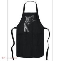 Cat Sleeping On The Moon Sketch Apron thumb 0