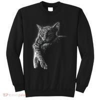 Cat Sleeping On The Moon Sketch Sweatshirt thumb 0