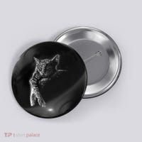 Cat Sleeping On The Moon Sketch Button thumb 0