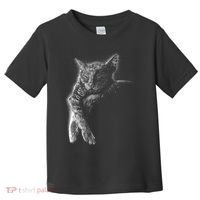 Cat Sleeping On The Moon Sketch Toddler T-Shirt thumb 0