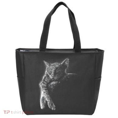 Cat Sleeping On The Moon Sketch Tote Bag