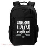 Cool Straight Outta The Penalty Box Hockey Player Themed Cool Gift Backpack thumb 0