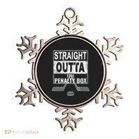 Cool Straight Outta The Penalty Box Hockey Player Themed Cool Gift Ornament thumb 0