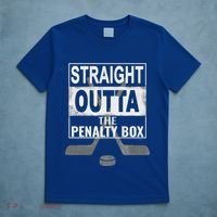 Cool Straight Outta The Penalty Box Hockey Player Themed Cool Gift T-Shirt thumb 5