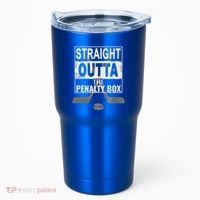 Cool Straight Outta The Penalty Box Hockey Player Themed Cool Gift Tumbler thumb 0