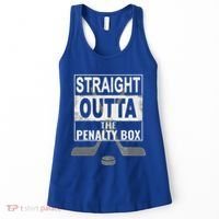 Cool Straight Outta The Penalty Box Hockey Player Themed Cool Gift Women's Tank Top thumb 0