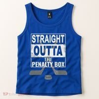Cool Straight Outta The Penalty Box Hockey Player Themed Cool Gift Tank Top thumb 2