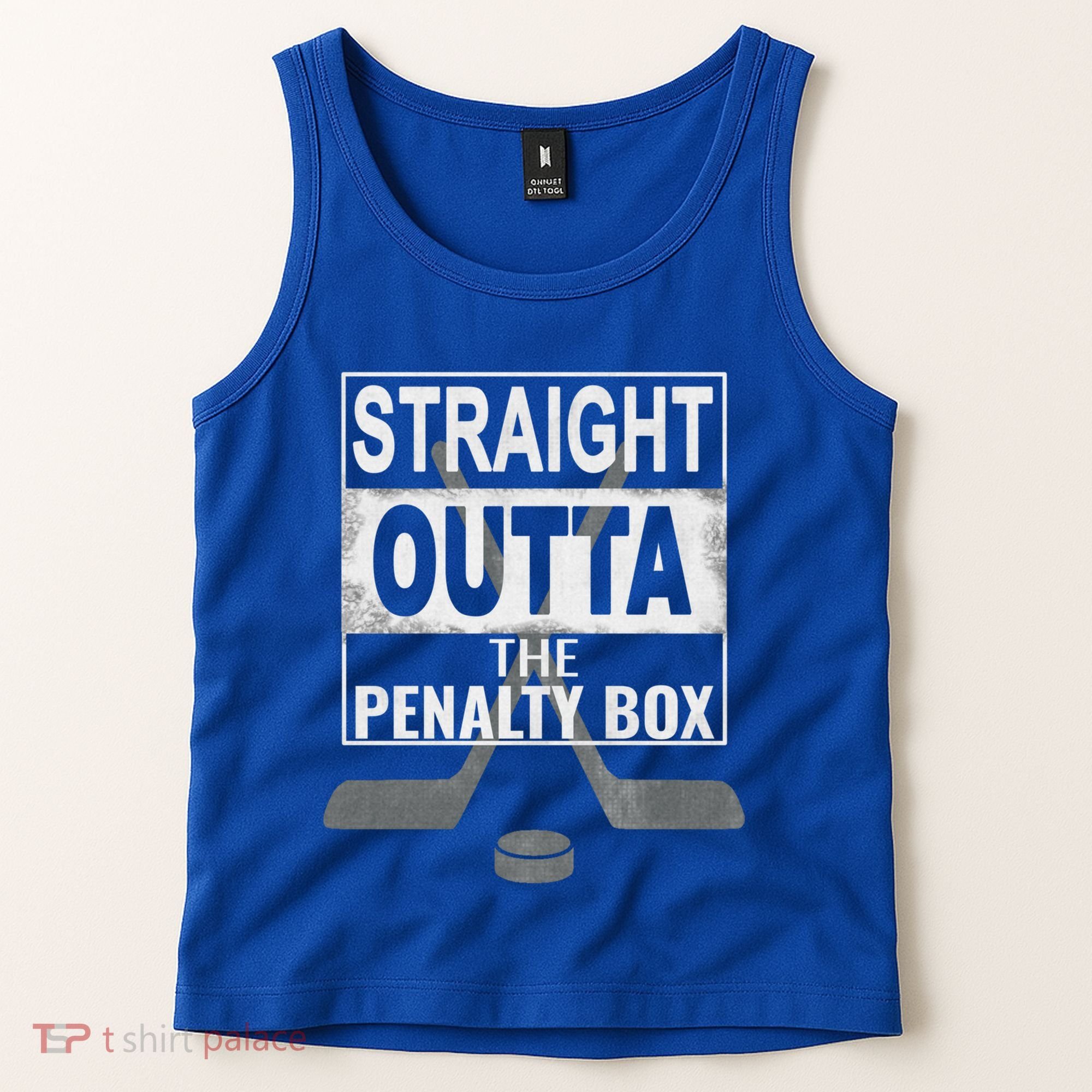 Cool Straight Outta The Penalty Box Hockey Player Themed Cool Gift Tank Top