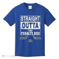 Cool Straight Outta The Penalty Box Hockey Player Themed Cool Gift Kids T-Shirt thumb 0